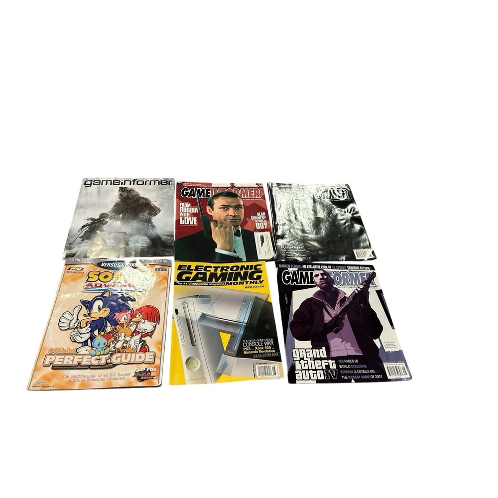 Vintage Video Game Magazine Lot‎ of 6 Magazines Game Informer
